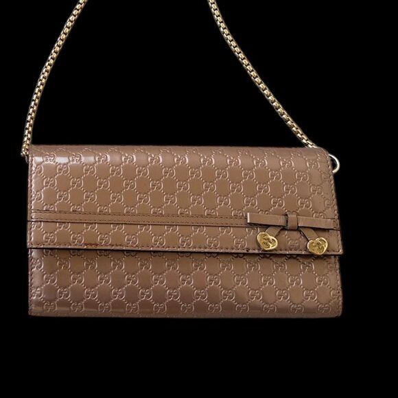 GUCCI GG Logo Guccissima Long Leather Wallet - Picture 4 of 8